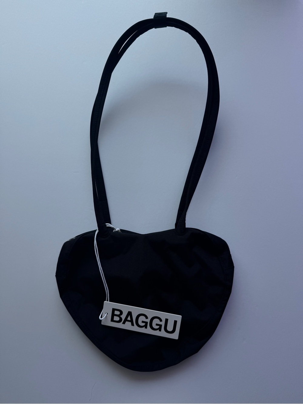 NWT BAGGU Black Heart Bag